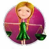 Логотип @libra_girlscope - Женский гороскоп 💃Весы