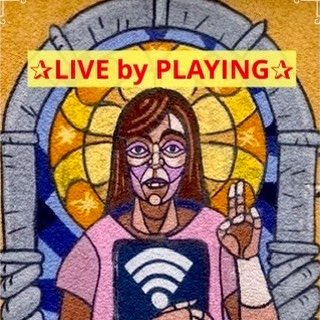 Логотип @livebyplaying - Live by playing 🤘