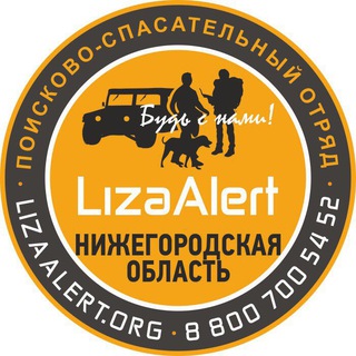Логотип @lizaalert_52 - ДПСО «ЛизаАлерт» Нижегородская область
