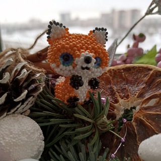 Логотип @love_fox_beads - Лисий Бисер🦊