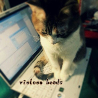 Логотип @lovebeadsd - - ̗̀ violeon beads || бисероплетение ᰍ