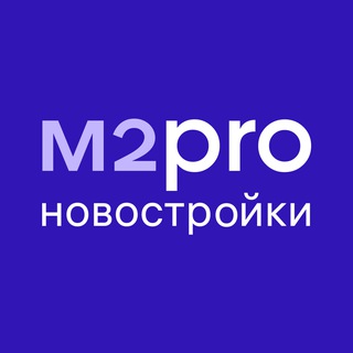 Логотип @m2nvs - М2 — про новостройки