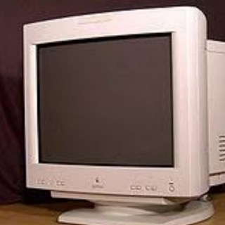 Логотип @m_onitot - Чёрно-белый монитор.