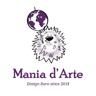 Логотип @maniadarte - MANIA d’ARTE Design Buro 2013
