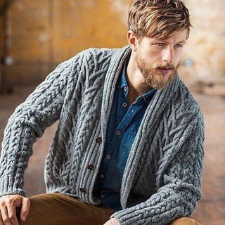 Логотип @manknit - Вязание для мужчин 🧶