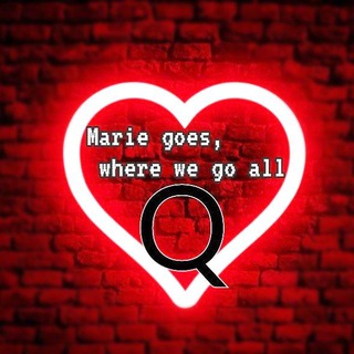 Логотип @marieallin - "Marie goes, where we go all -Q"
