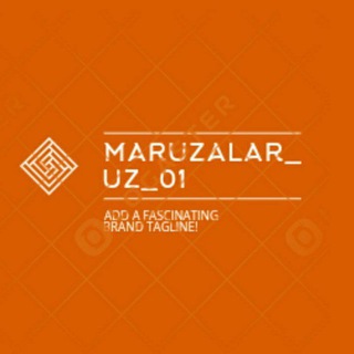 Логотип @maruzalarr_uz_01 - Maruzalar_uz /group