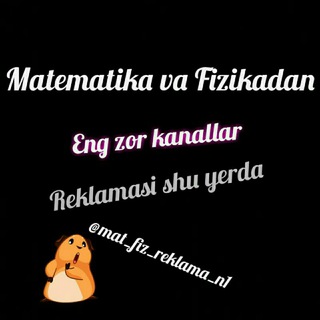 Логотип @mat_fiz_reklama - Matematika va Fizika reklama