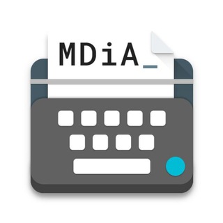 Логотип @mdia_cn - Material Design in #121212