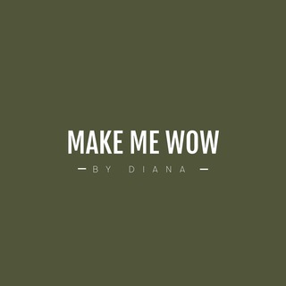 Логотип @mekemewow - MakeMeWOW by Diana ✨