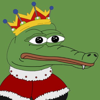 Логотип @memecrocodile - King Crocodile $CROC