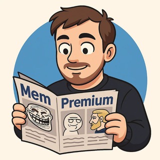 Логотип @mempremium - Мем Premium
