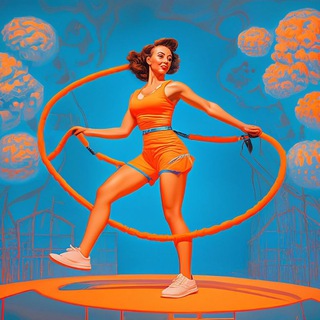 Логотип @mentalrope - Менталочка и скакалочка