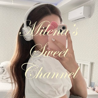 Логотип @meowsmeoo - milena’s sweet channel ❀ ࣪ ˖🧁⊹