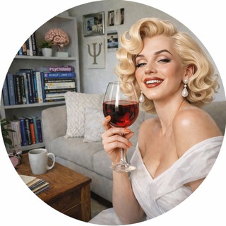 Логотип @merlin_444 - Бокал с Мэрлин🍷 | Психология