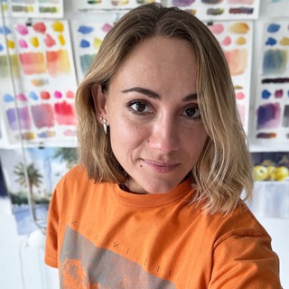 Логотип @metelitsa_victoria - Акварель. Художник Виктория Шарбонно