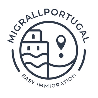 Логотип @migrall - MigrAll Portugal. ВНЖ Португалии. Релокация из любой страны.