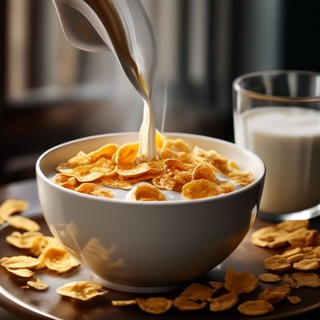 Логотип @milkflakess - хлопья с молоком