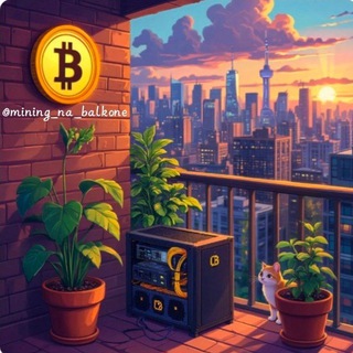 Логотип @mining_na_balkone - "Биткоин на балконе | Домашний майнинг"| Майнинг|Крипта|Продажа