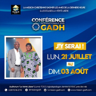 Логотип @missiongadh - LA VERITE LIBERE (Past. Joseph KASSEGNE)