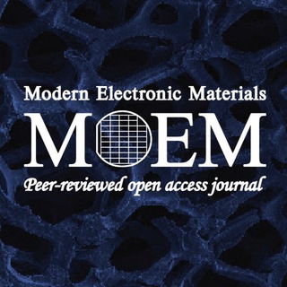Логотип @moem_journal - Modern Electronic Materials (MoEM)
