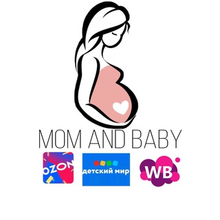 Логотип @mom_baby23 - Мom and Baby | Скидки WB/OZON
