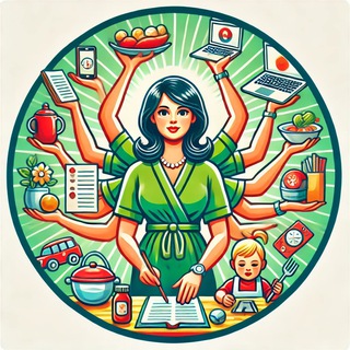 Логотип @moms_job - Full-time mom 🇺🇸