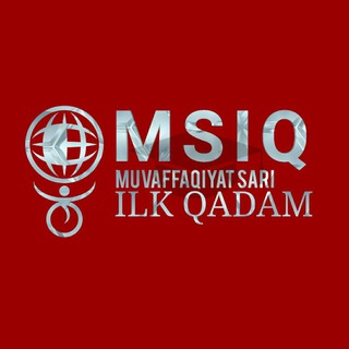 Логотип @msiq_publication - MUVAFFAQIYAT SARI ILK QADAM🧗‍♂🏆