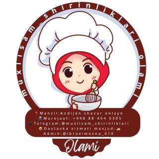 Логотип @muxlisam_shirinliklari010 - 💎Muxlisam_shirinliklar_olami💎