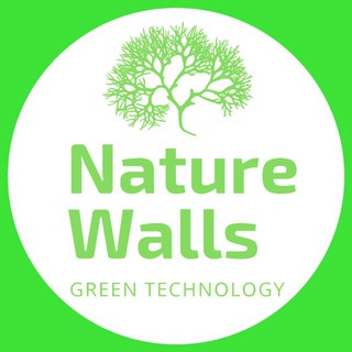 Логотип @naturewallsru - Nature Walls | Зелёный стиль жизни