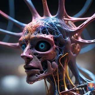 Логотип @neiromadness - Упоротая нейросеть 🤯