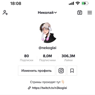 Логотип @nekoglaitit - Nekoglai Некоглай Никоглай