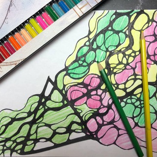 Логотип @nerografika - Развитие через лист и маркер