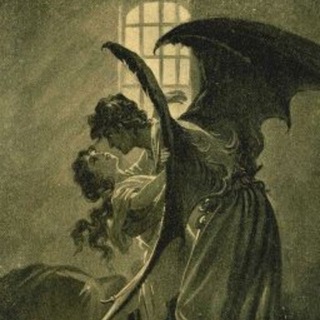 Логотип @nightaltar - ночь за алтарным столиком