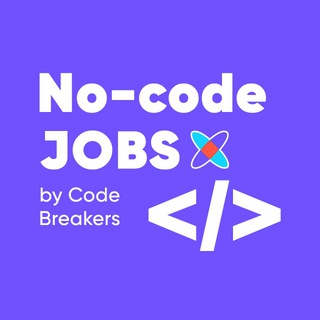 Логотип @nocode_jobs - No-code Jobs!