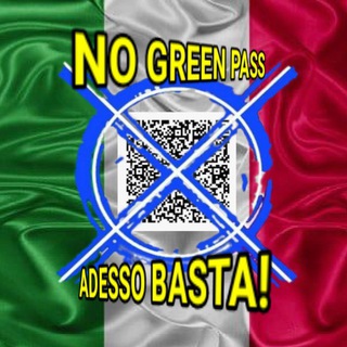 Логотип @nogreenpassadessobasta - ⚠️⛔NO GREEN PASS⛔ADESSO BASTA!⚠️ MOVIMENTO ITALIANO (Zeno)