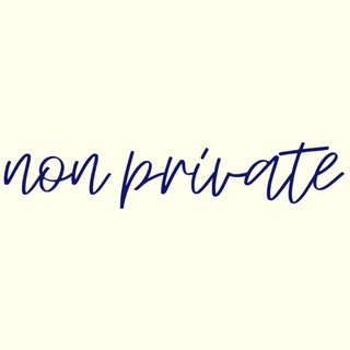 Логотип @nonprivatecommunity - NON PRIVATE
