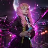 Логотип @nyxselina - elva.tora|cosplay в гараже