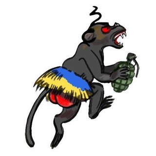 Логотип @obezyana_g - Обезьяна с гранатой