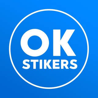 Логотип @okstickers - OKSTICKERS - 3D стикеры