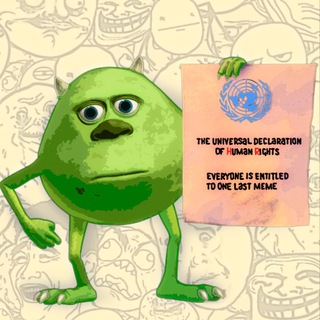 Логотип @onelastmeme - Один последний мемас (One last meme)