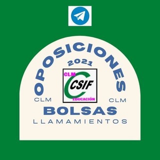 Логотип @oposiciones_bolsas_llamamientos - CSIF CLM: oposiciones, bolsas y llamamientos. EEMM. y maestros