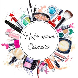 Логотип @optom_fergana - NAFİS_OPTOM_ КОСМЕТИКА группаси❤️🩵❤️🩵