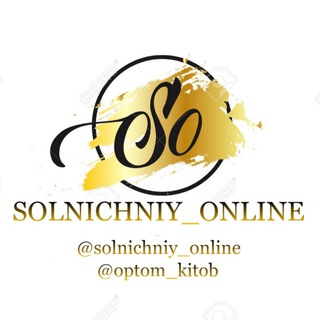 Логотип @optom_kitob - SOLNICHNIY | optom va dona