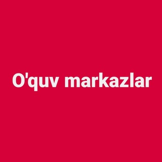 Логотип @oquvmarkazlar - O'quv markazlar NTM