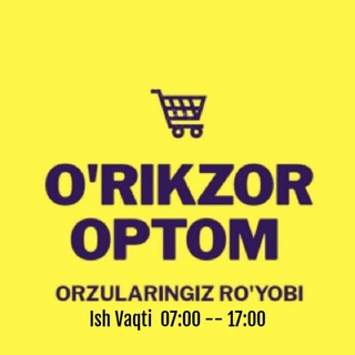 Логотип @orikzorbozorr - O'rikzor Optom🤝💵 SHIRINLIKLARI