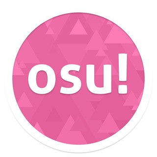 Логотип @osugame - osu! • rhythm is just a click away!