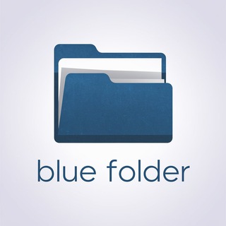 Логотип @our_folder - синя папка