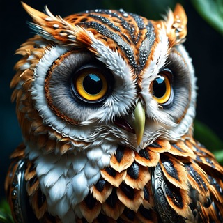 Логотип @owlation - Сова (пыльная)