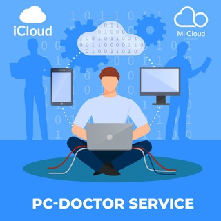 Логотип @pcdoctor_uz_chat - PC-DOCTOR service online